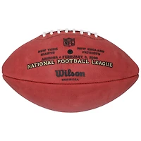 Ballon de football Wilson autographié par Justin Tuck des New York Giants pour le Super Bowl XLII