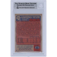Lawrence Taylor New York Giants Autographed 1985 Topps #124 Beckett Fanatics Witnessed Authenticated Card