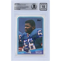 Lawrence Taylor New York Giants Autographed 1988 Topps #285 Beckett Fanatics Witnessed Authenticated 10 Card