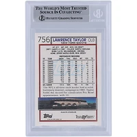 Lawrence Taylor New York Giants Autographed 1992 Topps #756 Beckett Fanatics Witnessed Authenticated Card