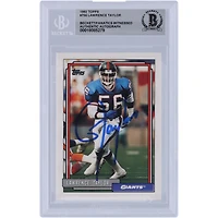 Lawrence Taylor New York Giants Autographed 1992 Topps #756 Beckett Fanatics Witnessed Authenticated Card