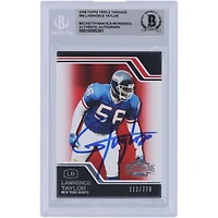 Lawrence Taylor New York Giants Autographié 2008 Topps Triple Threads #99 #/779 Beckett Fanatics Witnessed Authenticated Card