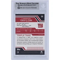 Lawrence Taylor New York Giants Autographié 2008 Topps Triple Threads #99 #/779 Beckett Fanatics Witnessed Authenticated Card