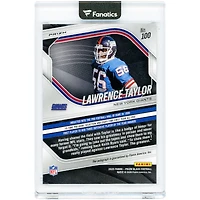 Lawrence Taylor New York Giants Autographed 2025 Panini Prizm Black Silver Prizm #100 Card