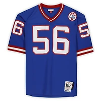 Maillot authentique autographié Mitchell & Ness Royal 1986 des New York Giants par Lawrence Taylor