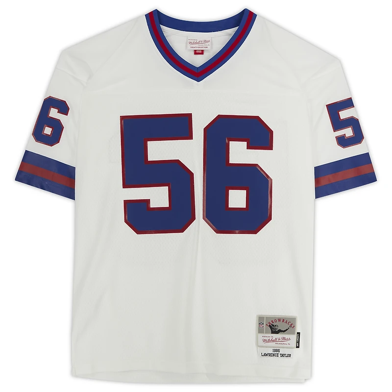 Lawrence Taylor New York Giants Autographed White Mitchell & Ness Legacy Jersey