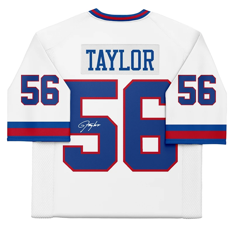 Lawrence Taylor New York Giants Autographed White Mitchell & Ness Replica Jersey