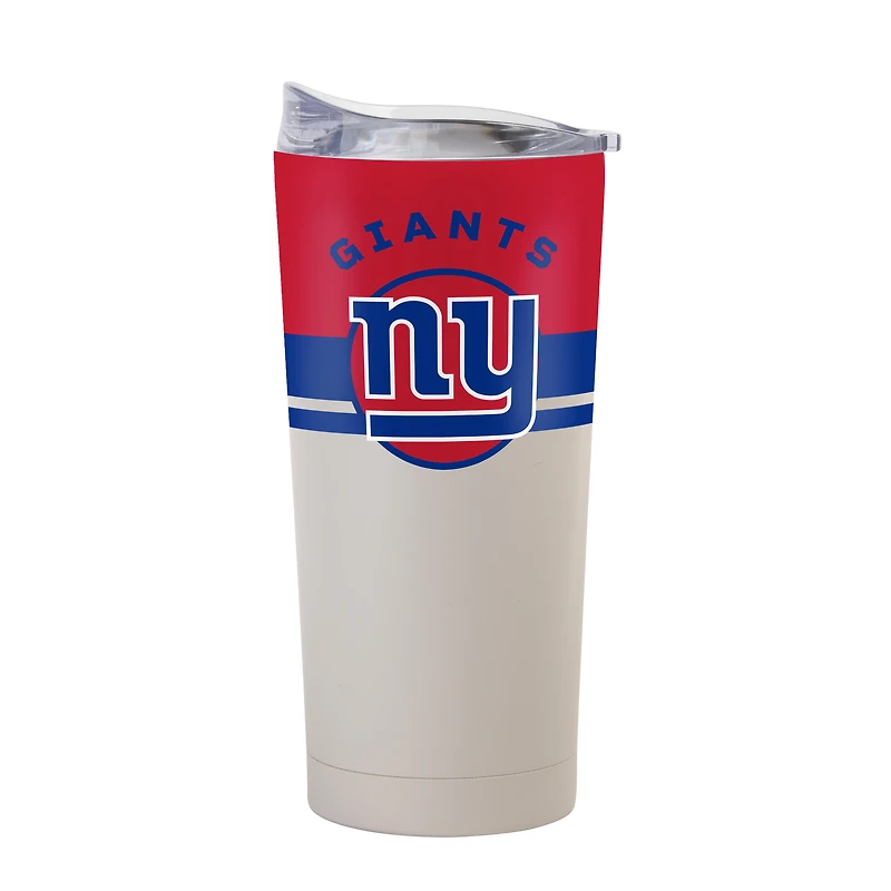 Gobelet isotherme Logo Brands New York Giants 20 oz Horizon à revêtement en poudre