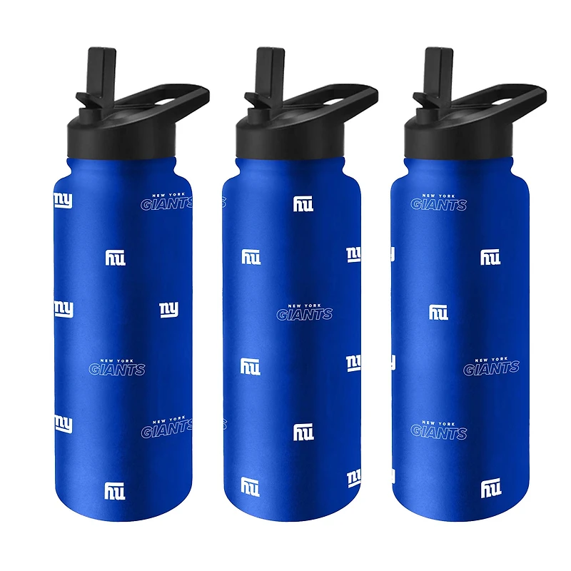 Bouteille de boisson rafraîchissante Logo Brands New York Giants de 1 litre (34 oz).