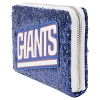 Portefeuille zippé à sequins Loungefly New York Giants