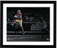 Malik Nabers New York Giants Autographed 16" x 20" Leaping Catch Photograph