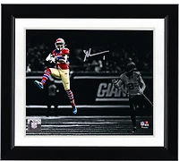 Malik Nabers New York Giants Autographed 8" x 10" Leaping Catch Photograph