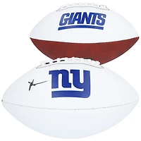 Malik Nabers New York Giants Autographed Franklin White Panel Football