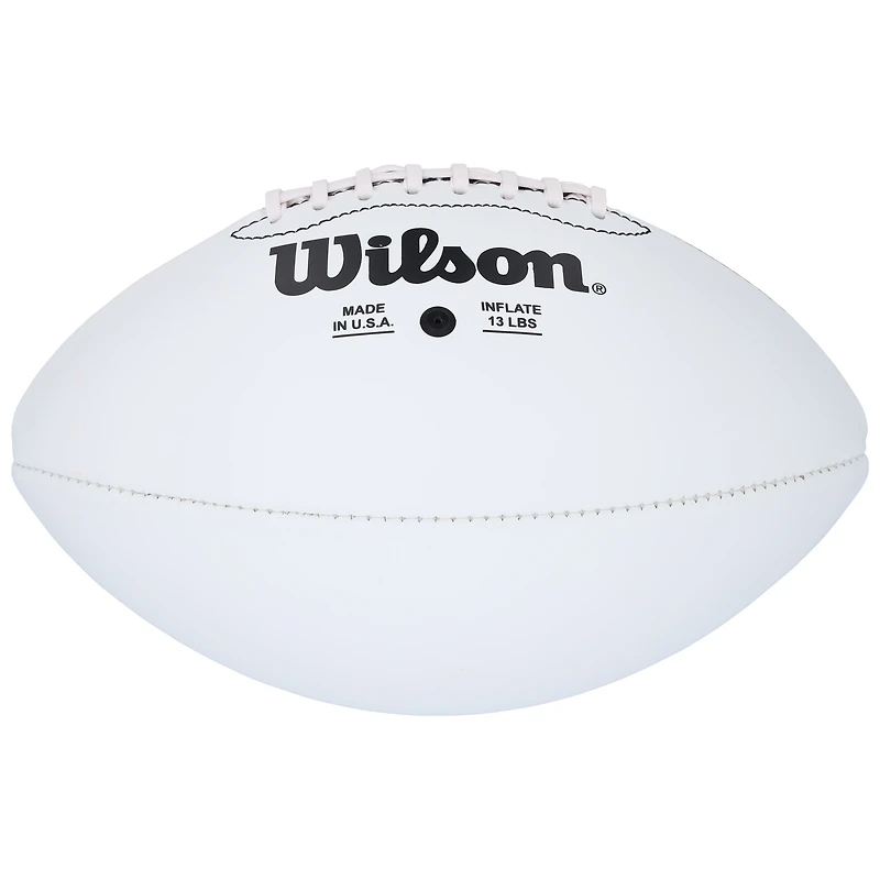 V106832 Giants Mario Manningham New York Giants Ballon de football Wilson White Panel autographié pour la 100e saison avec inscription « SB XLVI Champs » Mario Manningham AUT FOOTBALL-WHITE PANEL 45824 AUTBALFTB FTBLMA0330 #6