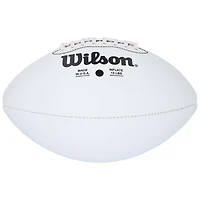 V106832 Giants Mario Manningham New York Giants Ballon de football Wilson White Panel autographié pour la 100e saison avec inscription « SB XLVI Champs » Mario Manningham AUT FOOTBALL-WHITE PANEL 45824 AUTBALFTB FTBLMA0330 #6