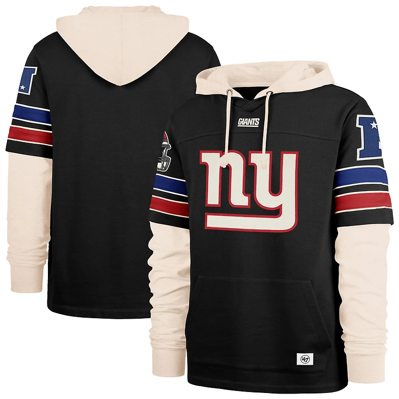 Sweat à capuche noir « 47 » pour homme des New York Giants, Split Zone Cornerback Duo