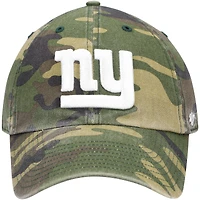 Men's '47 Camo New York Giants Woodland Logo Clean Up Adjustable Hat
