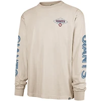 T-shirt à manches longues crème « 47 » pour homme des New York Giants, Cairn Ravine Foundation