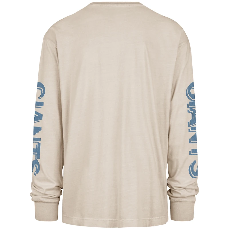 T-shirt à manches longues crème « 47 » pour homme des New York Giants, Cairn Ravine Foundation