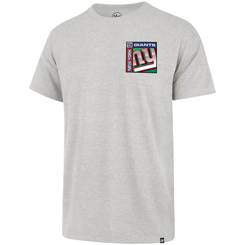 T-shirt Franklin gris chromé des Giants de New York pour homme, modèle 47