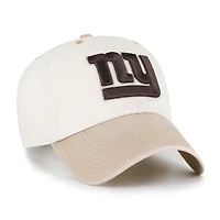 Men's '47  Natural/Tan New York Giants Neutral Terrain Clean Up Adjustable Hat