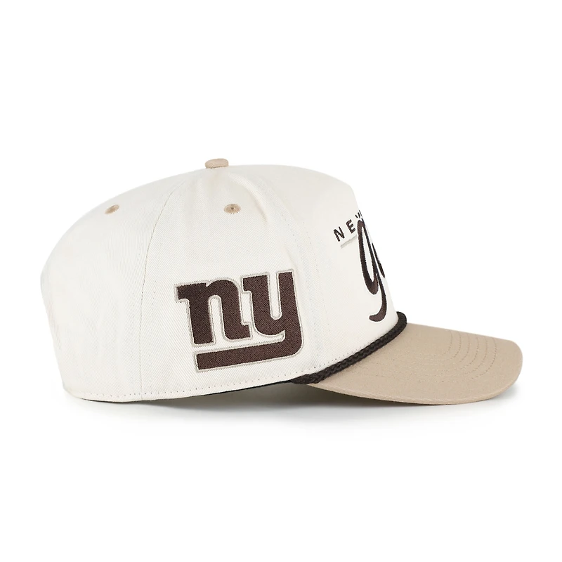 Men's '47 Natural/Tan New York Giants Neutral Terrain Hitch Rope Adjustable Hat