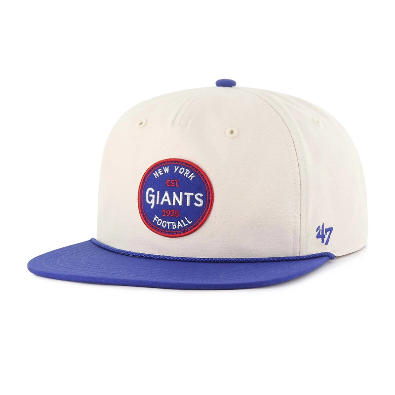 Men's '47  Natural New York Giants Payson Captain Adjustable Hat