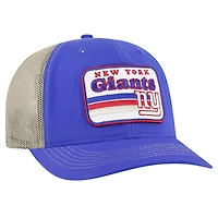 Men's '47 Royal/Natural New York Giants Campscape Relaxed Trucker Adjustable Hat