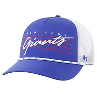 Men's '47 Royal/White New York Giants Downburst Relaxed Hitch Trucker Adjustable Hat