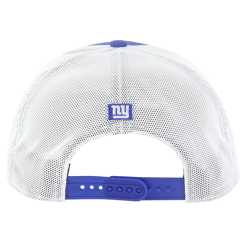 Casquette ajustable New York Giants Downburst Relaxed Hitch Trucker '47 Royal/White pour homme