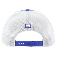 Casquette ajustable New York Giants Downburst Relaxed Hitch Trucker '47 Royal/White pour homme