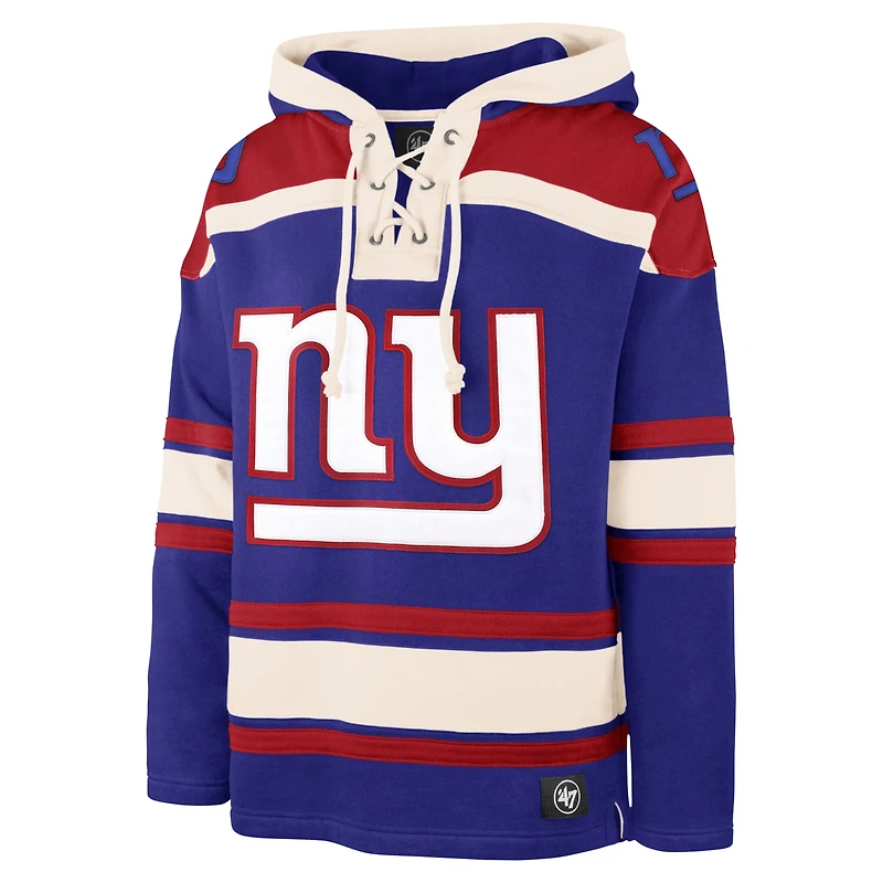 Sweat à capuche '47 Royal New York Giants Big & Tall Superior Lacer pour hommes