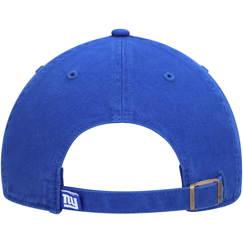 Casquette réglable '47 Royal New York Giants Clean Up Script pour homme