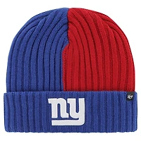 Bonnet en tricot à revers Fracture '47 Royal New York Giants pour hommes