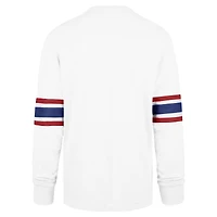 T-shirt blanc à manches longues '47 New York Giants Gridiron Premier Brex pour hommes