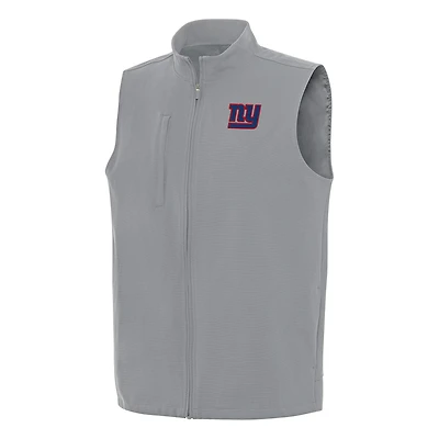 Men's Antigua  Gray New York Giants Regard Full-Zip Vest