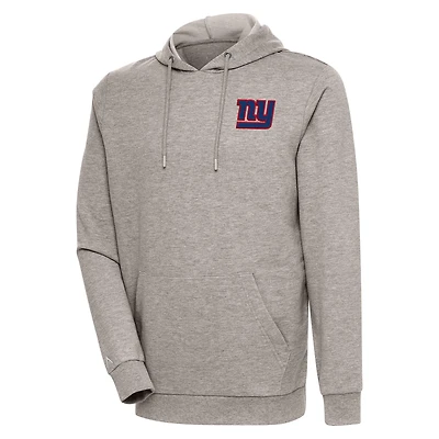 Sweat à capuche léger Antigua Oatmeal New York Giants Action pour homme