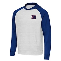 Sweat à capuche Antigua Royal/Gris pour homme des New York Giants
