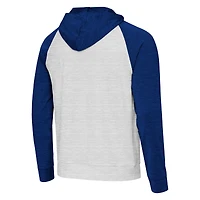Sweat à capuche Antigua Royal/Gris pour homme des New York Giants