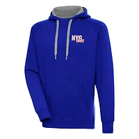 Men's Antigua  Royal New York Giants Victory Pullover Hoodie