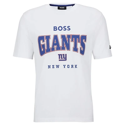 T-shirt blanc BOSS X NFL New York Giants Huddle pour hommes