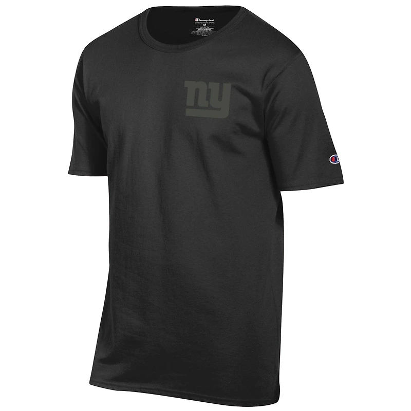 T-shirt noir à logo ton sur Champion New York Giants pour homme