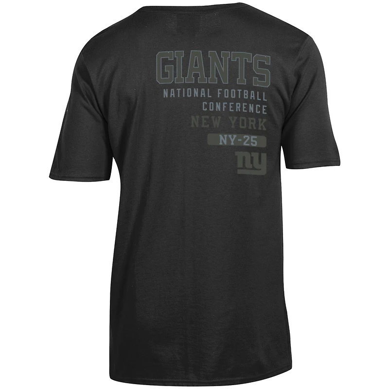 T-shirt noir à logo ton sur Champion New York Giants pour homme