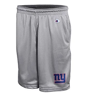 Short en maille classique gris Champion pour homme, New York Giants