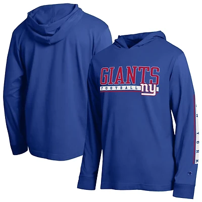 Men's Champion Royal New York Giants All Star Hooded T-Shirt