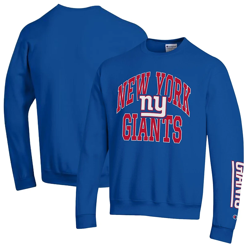 Men's Champion  Royal New York Giants Powerblend Fleece Sweatshirt