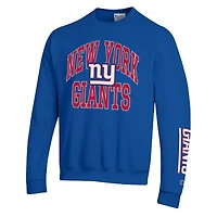 Sweat-shirt en polaire Powerblend bleu royal pour homme Champion New York Giants