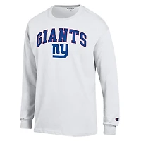 Men's Champion New York Giants Arch Over Logo Long Sleeve T-Shirt