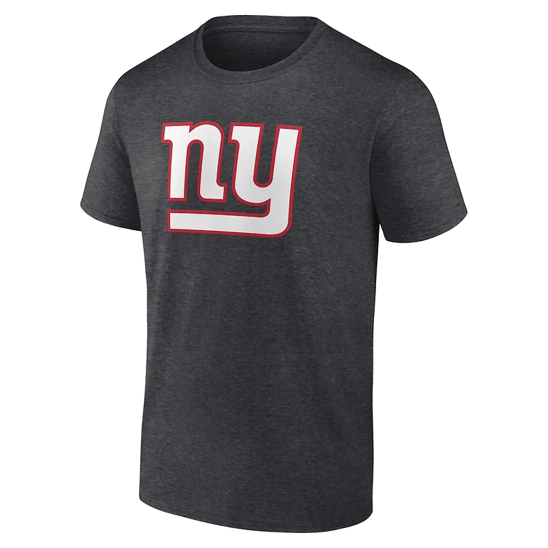 Men's  Charcoal New York Giants Primary Logo T-Shirt