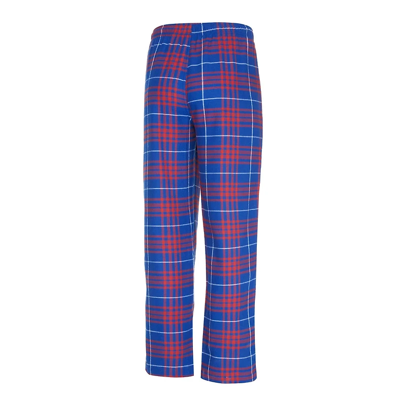 Men's Concepts Sport  Royal/Red New York Giants Vector Top & Flannel Pants Sleep Set